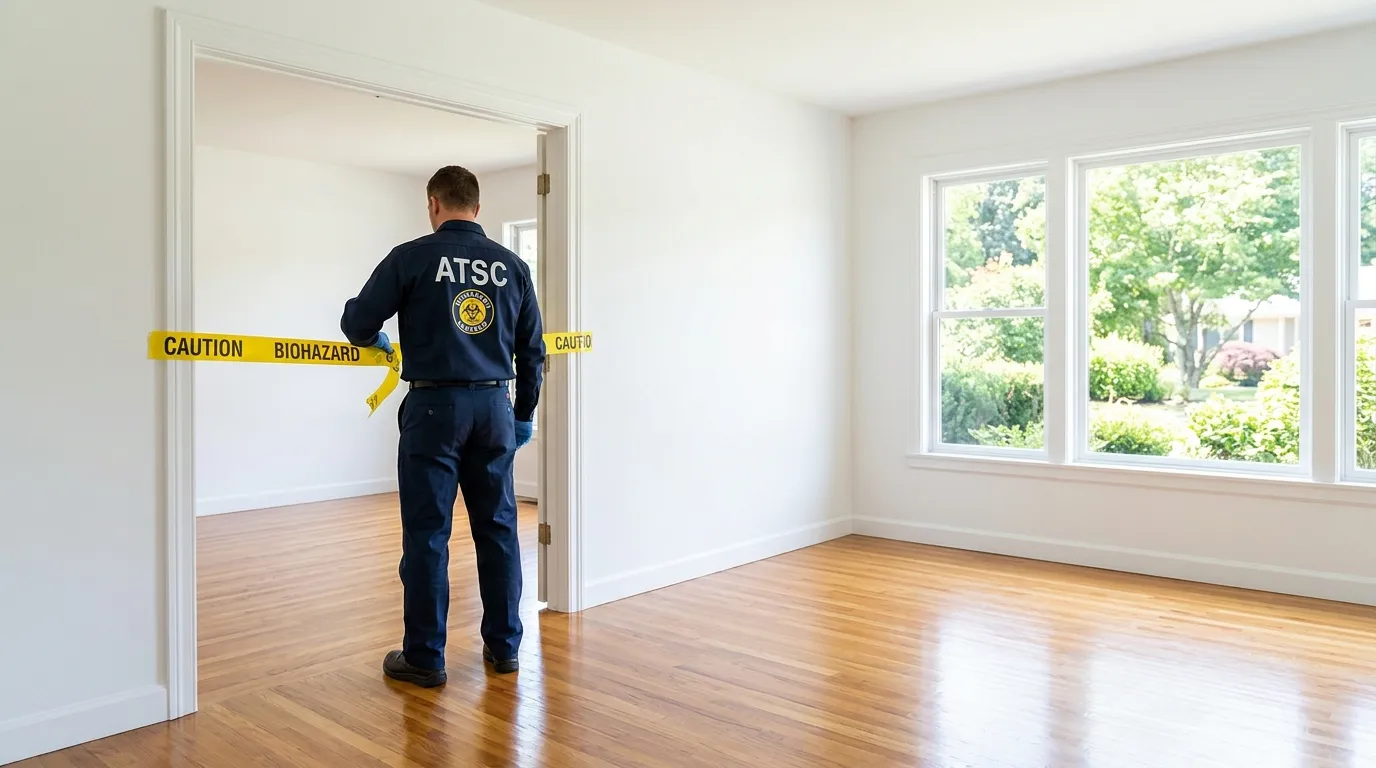 Certified biohazard cleanup crew performing Decomposition Cleanup in Terrell Hills